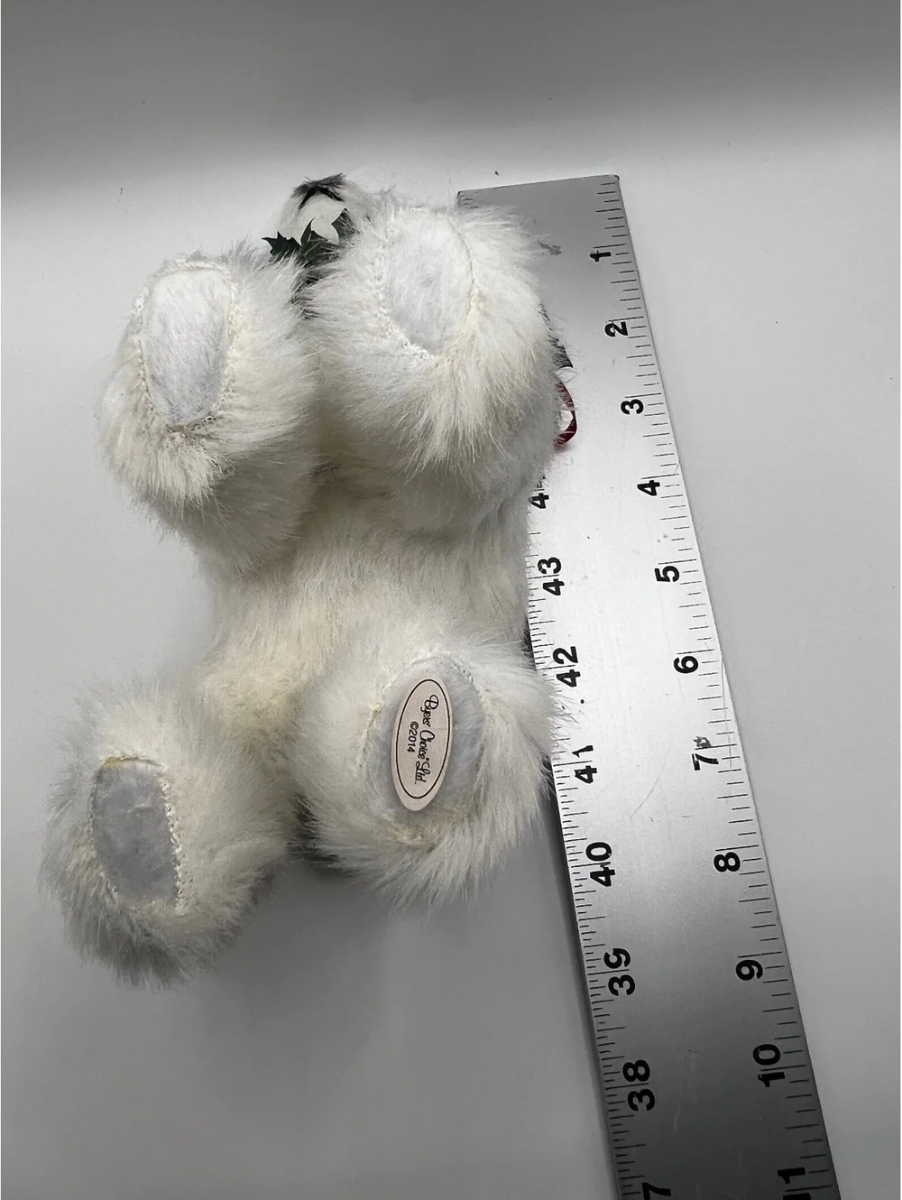 2014 Beyers Choice Hard Plush Christmas Polar Bear little beard